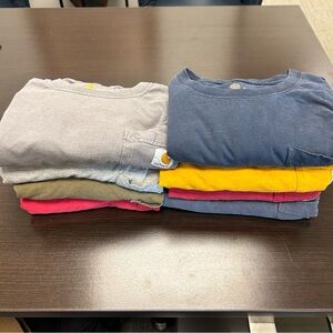 (8) Carhartt Pocket Tees